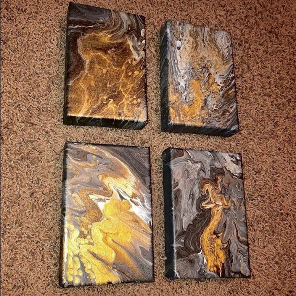 6 x 4 Acrylic Pour Set